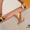 6930764e6e68136f4d9a6515 Upgraded M59873 Linen with Light Beige Gold-Tone Hardware