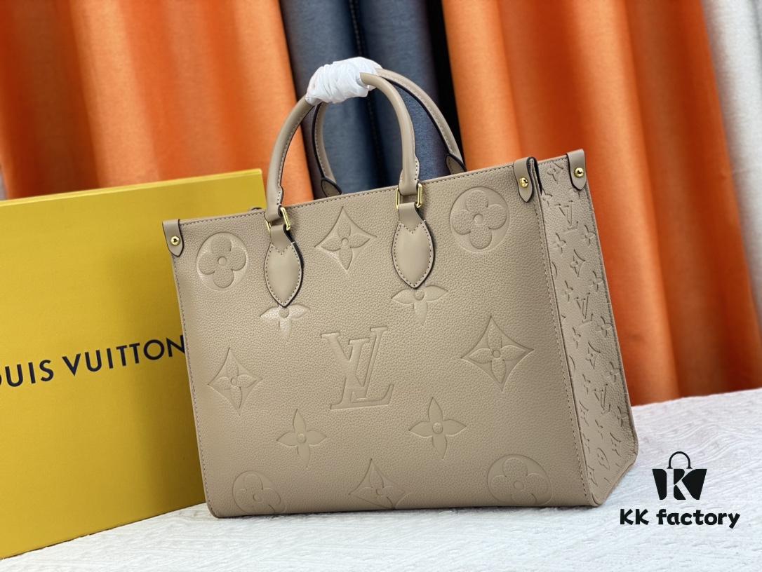 Medium Authentic Original Bubble Seal M45595 45607 44571 By The Pool Capsule Collection OnTheGo Medium Tote Bag in Monogram Empreinte Leather