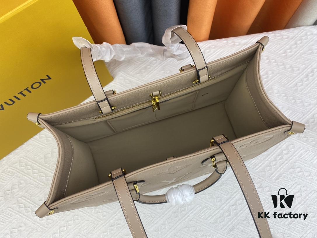 Medium Authentic Original Bubble Seal M45595 45607 44571 By The Pool Capsule Collection OnTheGo Medium Tote Bag in Monogram Empreinte Leather
