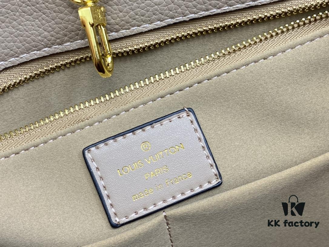 Medium Authentic Original Bubble Seal M45595 45607 44571 By The Pool Capsule Collection OnTheGo Medium Tote Bag in Monogram Empreinte Leather