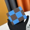 693076776e68136f4d9a656c Wallet Model: M40452 Deep Blue Check Louis Vuitton Classic Brazza Wallet