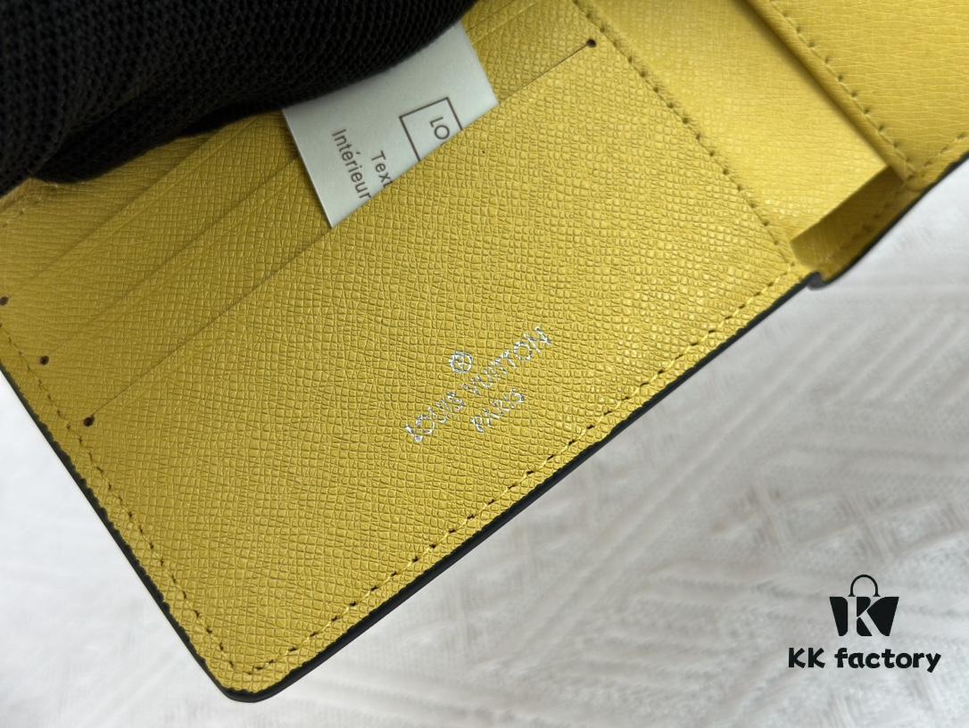 Wallet Model: M40452 Yellow Checkered Louis Vuitton Classic Brazza Wallet
