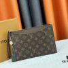 693076aa6e68136f4d9a65c5 M60910, Real Item Photography, Exquisitely Crafted Pallas Clutch Combining Classic Monogram Canvas with Vibrant Colors for a Delightful Effect