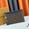 693076b36e68136f4d9a65d8 M60910, Real Item Photography, Exquisitely Crafted Pallas Clutch Combining Classic Monogram Canvas with Vibrant Colors for a Delightful Effect
