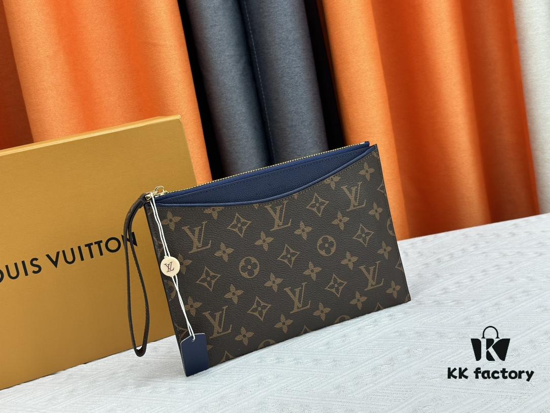693076b46e68136f4d9a65dc M60910, Real Item Photography, Exquisitely Crafted Pallas Clutch Combining Classic Monogram Canvas with Vibrant Colors for a Delightful Effect