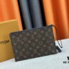 693076b46e68136f4d9a65dd M60910, Real Item Photography, Exquisitely Crafted Pallas Clutch Combining Classic Monogram Canvas with Vibrant Colors for a Delightful Effect