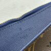 693076b56e68136f4d9a65df M60910, Real Item Photography, Exquisitely Crafted Pallas Clutch Combining Classic Monogram Canvas with Vibrant Colors for a Delightful Effect