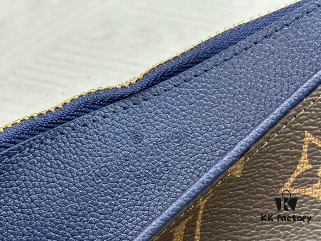 693076b56e68136f4d9a65df M60910, Real Item Photography, Exquisitely Crafted Pallas Clutch Combining Classic Monogram Canvas with Vibrant Colors for a Delightful Effect