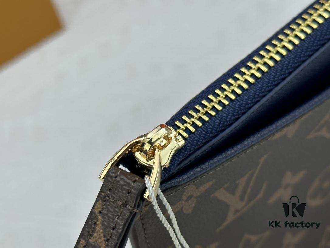 693076b76e68136f4d9a65e0 M60910, Real Item Photography, Exquisitely Crafted Pallas Clutch Combining Classic Monogram Canvas with Vibrant Colors for a Delightful Effect