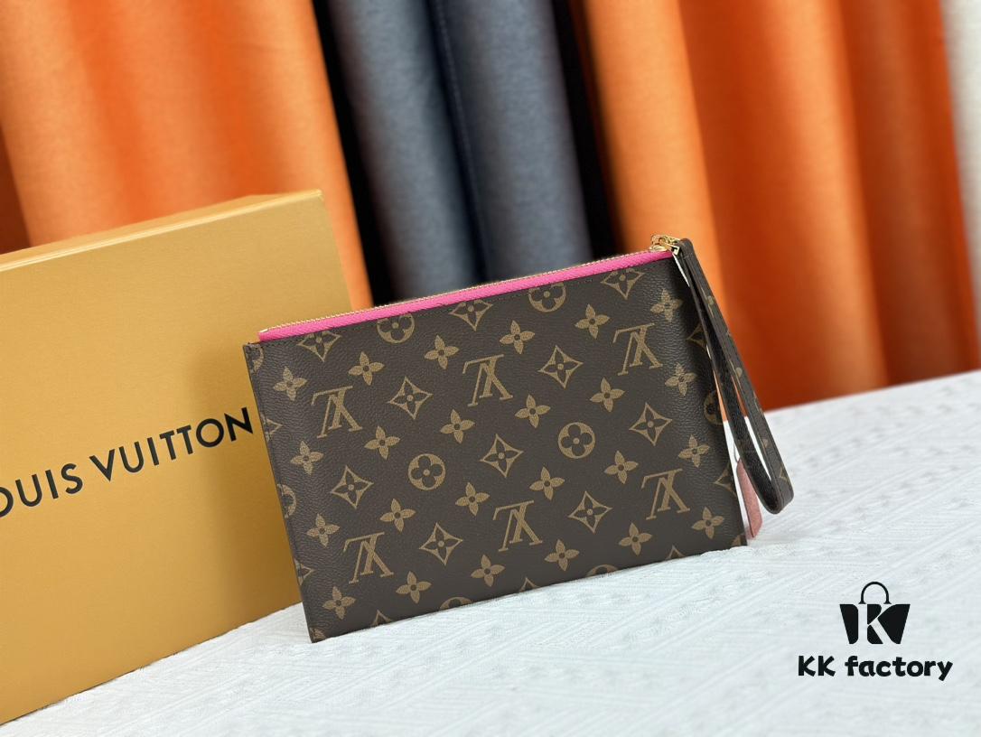 693076b86e68136f4d9a65e3 M60910, Real Item Photography, Exquisitely Crafted Pallas Handbag Combining Classic Monogram Canvas with Vibrant Colors for a Delightful Effect
