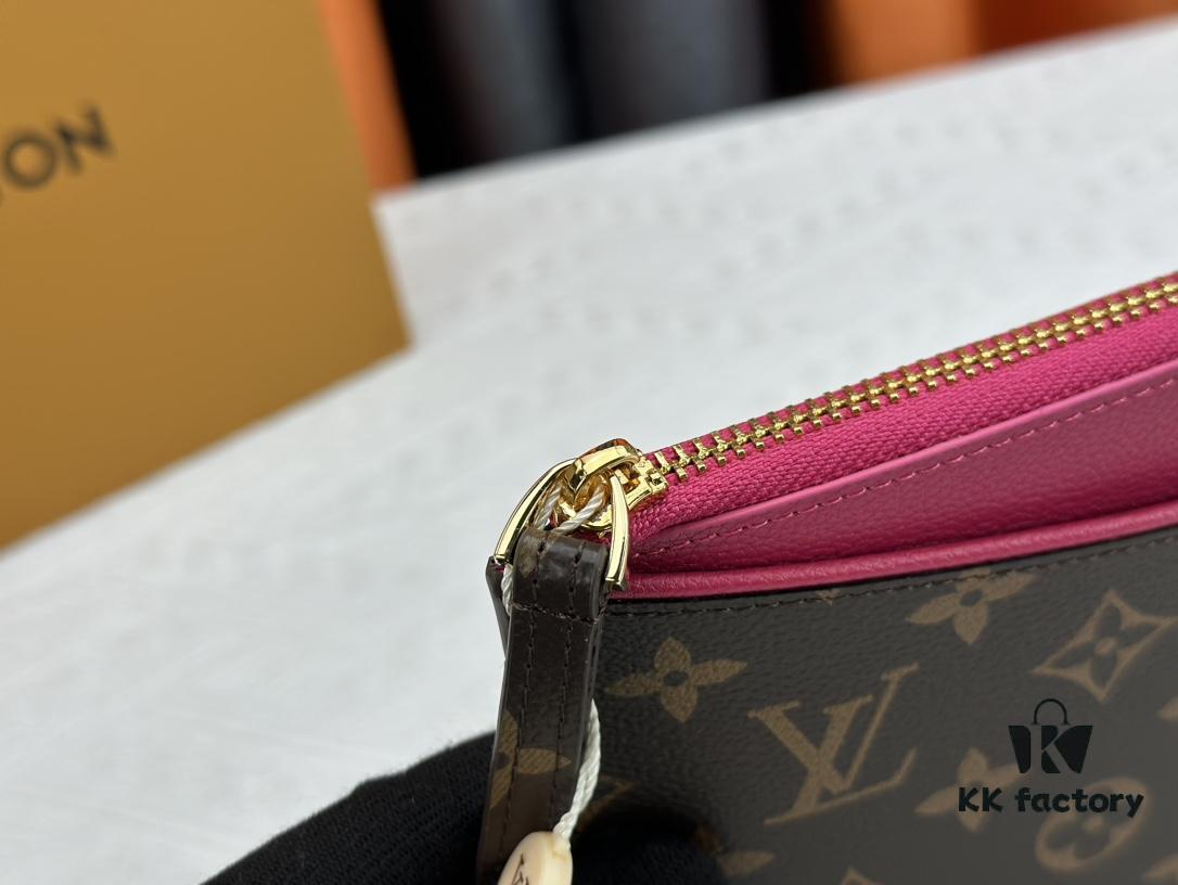 693076b96e68136f4d9a65e8 M60910, Real Item Photography, Exquisitely Crafted Pallas Handbag Combining Classic Monogram Canvas with Vibrant Colors for a Delightful Effect