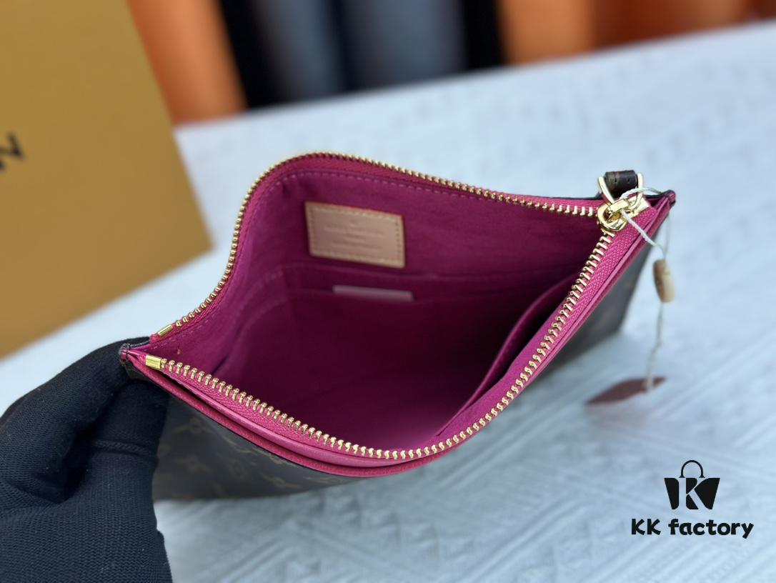 693076bb6e68136f4d9a65ea M60910, Real Item Photography, Exquisitely Crafted Pallas Handbag Combining Classic Monogram Canvas with Vibrant Colors for a Delightful Effect