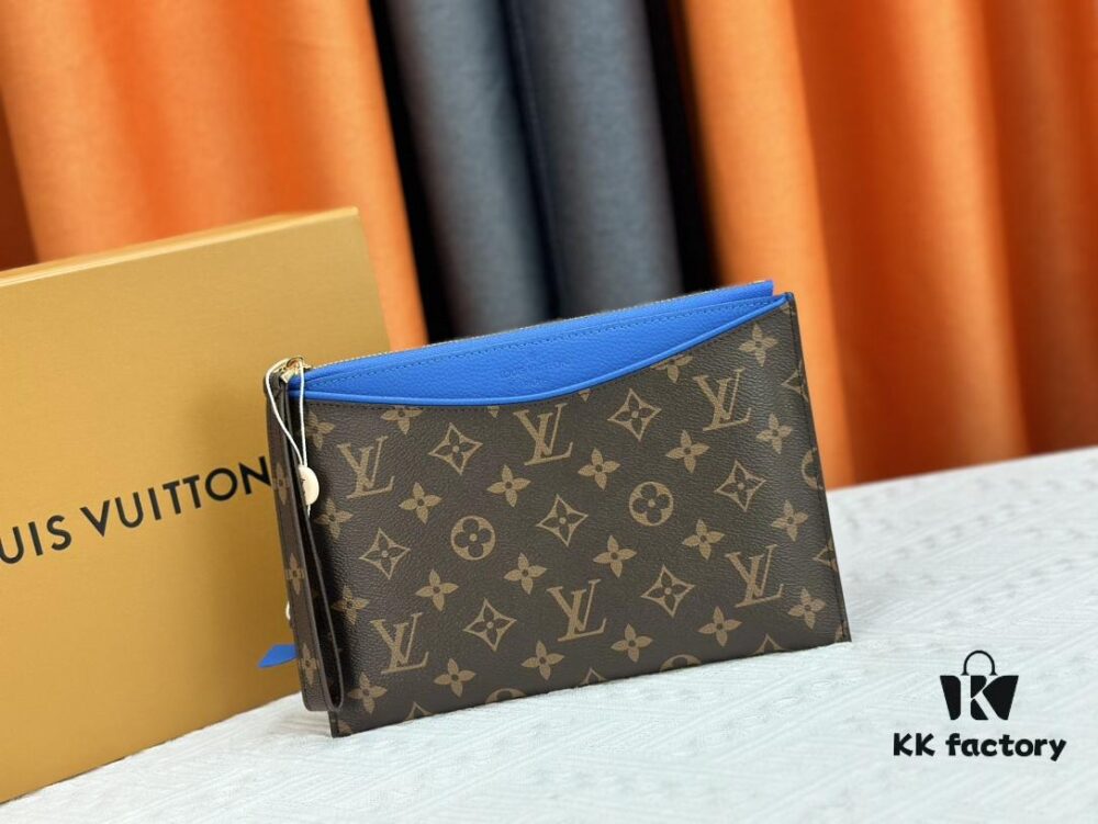 693076bc6e68136f4d9a65eb M60910, Real Product Photography, Exquisitely Crafted Pallas Clutch Combining Classic Monogram Canvas with Vibrant Colors for a Delightful Effect
