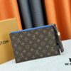 693076bc6e68136f4d9a65ec M60910, Real Product Photography, Exquisitely Crafted Pallas Clutch Combining Classic Monogram Canvas with Vibrant Colors for a Delightful Effect