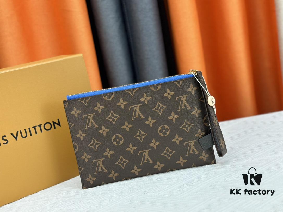 693076bc6e68136f4d9a65ec M60910, Real Product Photography, Exquisitely Crafted Pallas Clutch Combining Classic Monogram Canvas with Vibrant Colors for a Delightful Effect