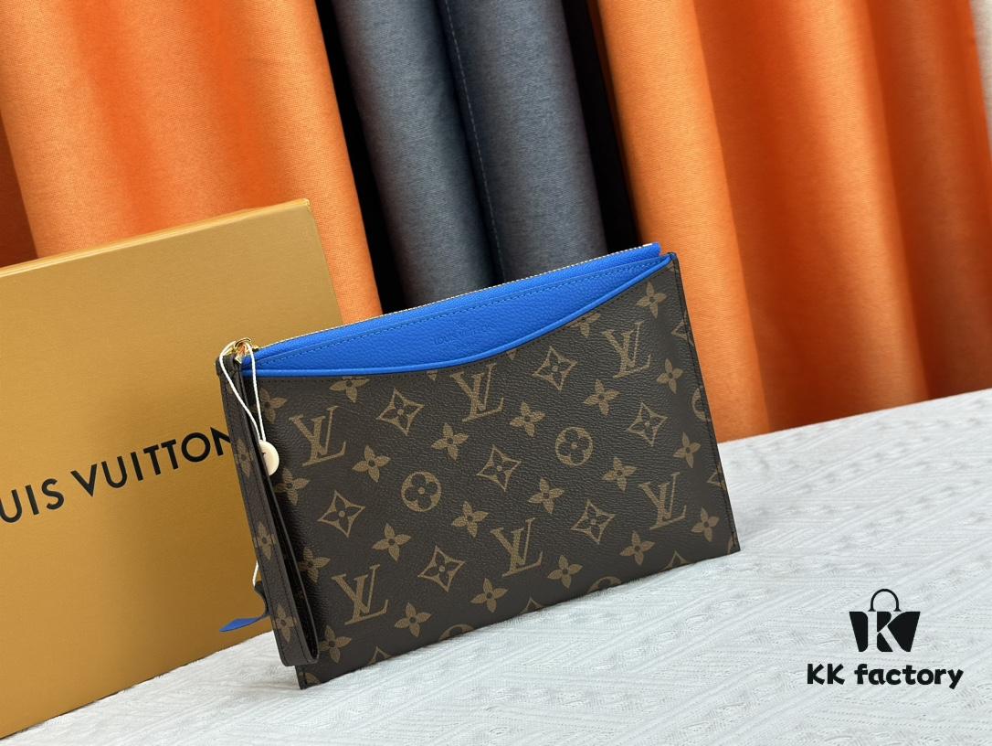 693076bd6e68136f4d9a65ee M60910, Real Product Photography, Exquisitely Crafted Pallas Clutch Combining Classic Monogram Canvas with Vibrant Colors for a Delightful Effect