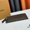 693076bd6e68136f4d9a65ef M60910, Real Product Photography, Exquisitely Crafted Pallas Clutch Combining Classic Monogram Canvas with Vibrant Colors for a Delightful Effect