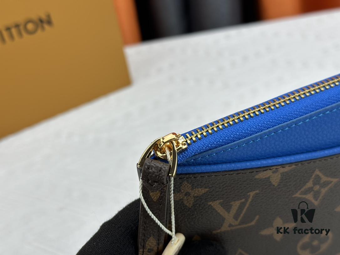 693076bd6e68136f4d9a65f1 M60910, Real Product Photography, Exquisitely Crafted Pallas Clutch Combining Classic Monogram Canvas with Vibrant Colors for a Delightful Effect