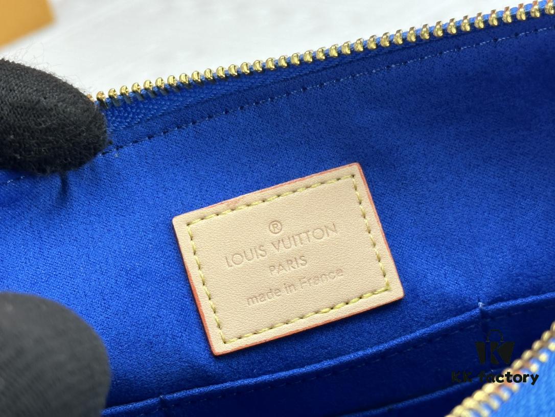 693076c06e68136f4d9a65f4 M60910, Real Product Photography, Exquisitely Crafted Pallas Clutch Combining Classic Monogram Canvas with Vibrant Colors for a Delightful Effect