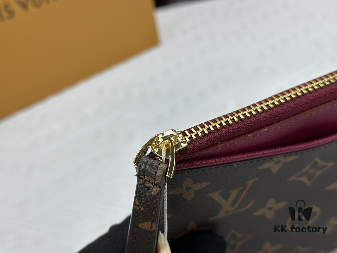 693076c16e68136f4d9a65f8 M60910, Real Item Photography, Exquisitely Crafted Pallas Clutch Combining Classic Monogram Canvas with Vibrant Colors for a Delightful Effect
