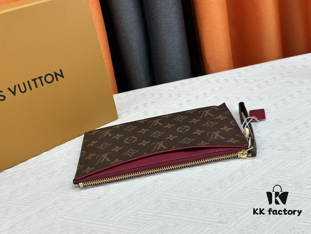 693076c16e68136f4d9a65fa M60910, Real Item Photography, Exquisitely Crafted Pallas Clutch Combining Classic Monogram Canvas with Vibrant Colors for a Delightful Effect