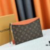693076c56e68136f4d9a65fe M60910, Real Item Photography, This Exquisitely Crafted Pallas Clutch Combines Classic Monogram Canvas with Vibrant Colors for a Delightful Effect