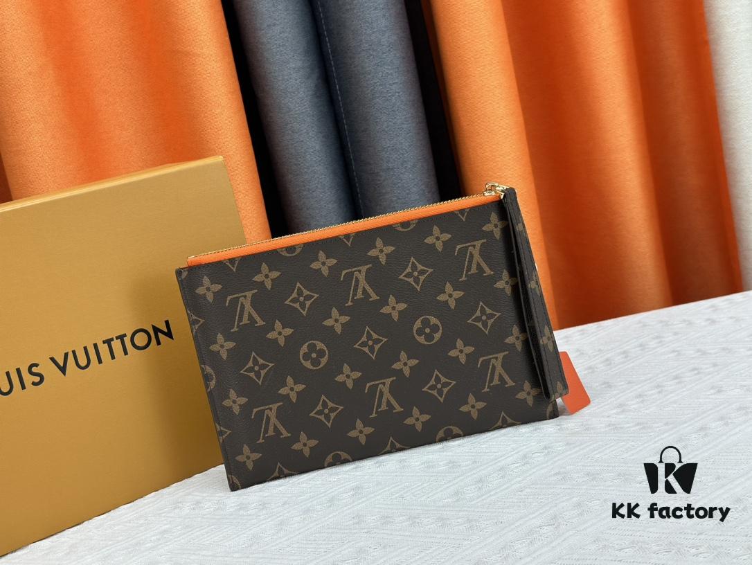 693076c56e68136f4d9a65ff M60910, Real Item Photography, This Exquisitely Crafted Pallas Clutch Combines Classic Monogram Canvas with Vibrant Colors for a Delightful Effect