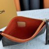 693076c66e68136f4d9a6604 M60910, Real Item Photography, This Exquisitely Crafted Pallas Clutch Combines Classic Monogram Canvas with Vibrant Colors for a Delightful Effect