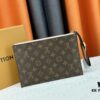 693076ce6e68136f4d9a6610 M60910, Real Item Photography, Exquisitely Crafted Pallas Clutch Combining Classic Monogram Canvas with Vibrant Colors for a Delightful Effect
