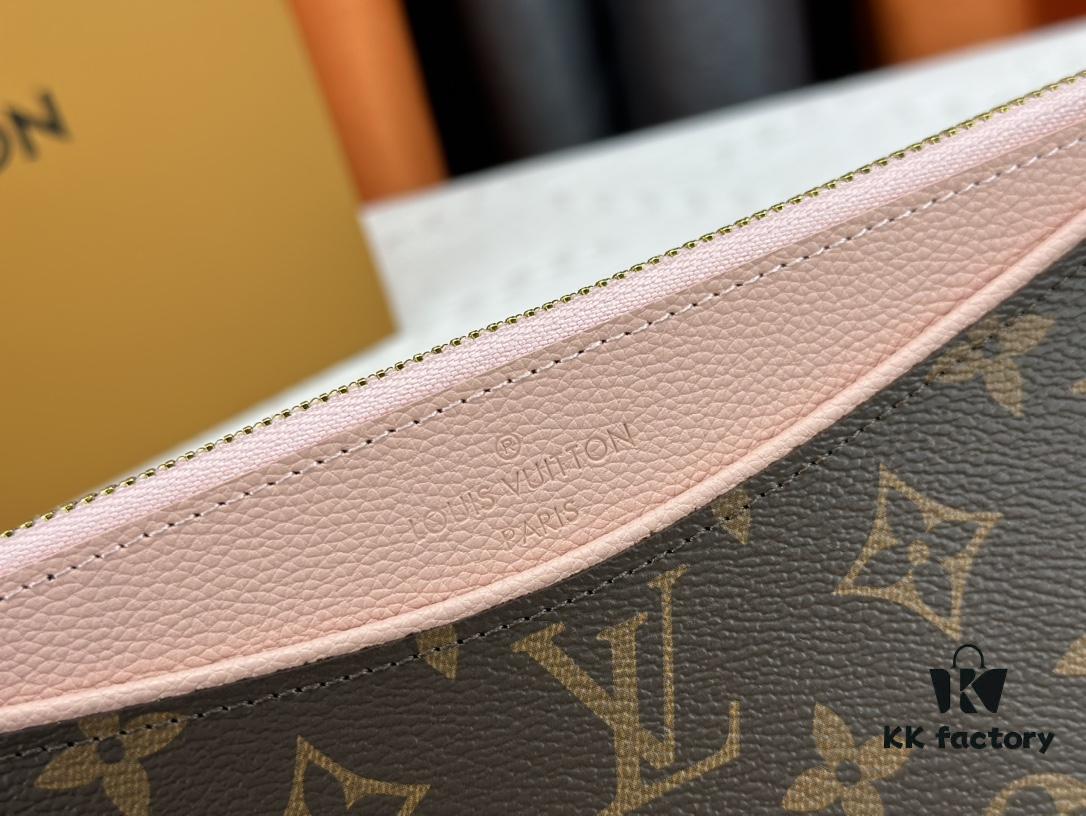 693076d06e68136f4d9a6615 M60910, Real Item Photography, Exquisitely Crafted Pallas Clutch Combining Classic Monogram Canvas with Vibrant Colors for a Delightful Effect