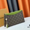 693076d26e68136f4d9a6616 M60910, Real Item Photography, Exquisitely Crafted Pallas Clutch Combining Classic Monogram Canvas with Vibrant Colors for a Pleasing Effect