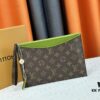 693076d26e68136f4d9a6618 M60910, Real Item Photography, Exquisitely Crafted Pallas Clutch Combining Classic Monogram Canvas with Vibrant Colors for a Pleasing Effect