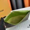 693076d46e68136f4d9a661b M60910, Real Item Photography, Exquisitely Crafted Pallas Clutch Combining Classic Monogram Canvas with Vibrant Colors for a Pleasing Effect