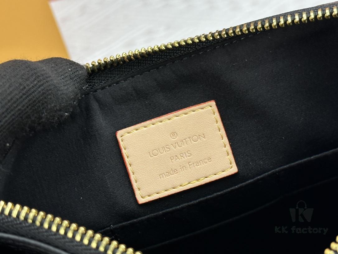 693076df6e68136f4d9a662d M60910, Real Item Photography, Exquisitely Crafted Pallas Handbag Combining Classic Monogram Canvas with Vibrant Colors for a Delightful Effect