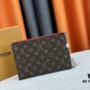 693076e06e68136f4d9a6630 M60910, Real Item Photography, Exquisitely Crafted Pallas Clutch Combining Classic Monogram Canvas with Vibrant Colors for a Delightful Effect