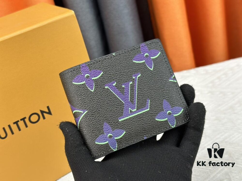 Wallet Model: M62297 Louis Vuitton Classic Brazza Wallet in Damier Graphite Pixel Canvas