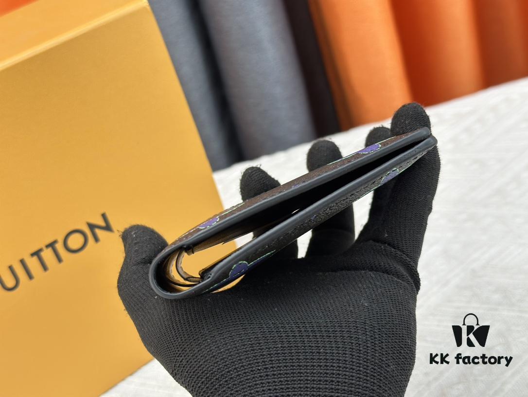 Wallet Model: M62297 Louis Vuitton Classic Brazza Wallet in Damier Graphite Pixel Canvas