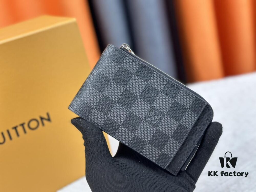 693076e66e68136f4d9a663c Top-Grade Original Louis Vuitton Hybrid Wallet in Black Monogram Shadow Leather