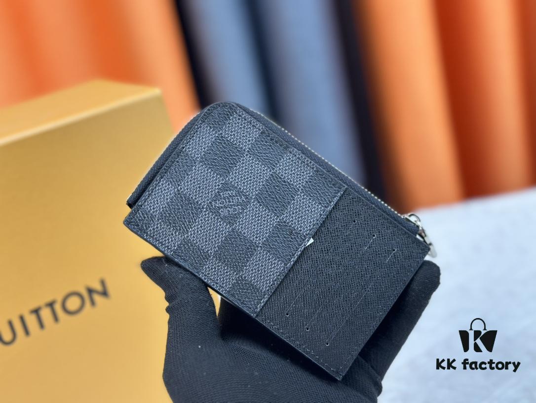 693076e76e68136f4d9a663d Top-Grade Original Louis Vuitton Hybrid Wallet in Black Monogram Shadow Leather