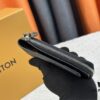 693076e96e68136f4d9a6642 Top-Grade Original Louis Vuitton Hybrid Wallet in Black Monogram Shadow Leather