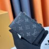 693076eb6e68136f4d9a6644 Top-Grade Original Louis Vuitton Hybrid Wallet in Black Monogram Shadow Leather