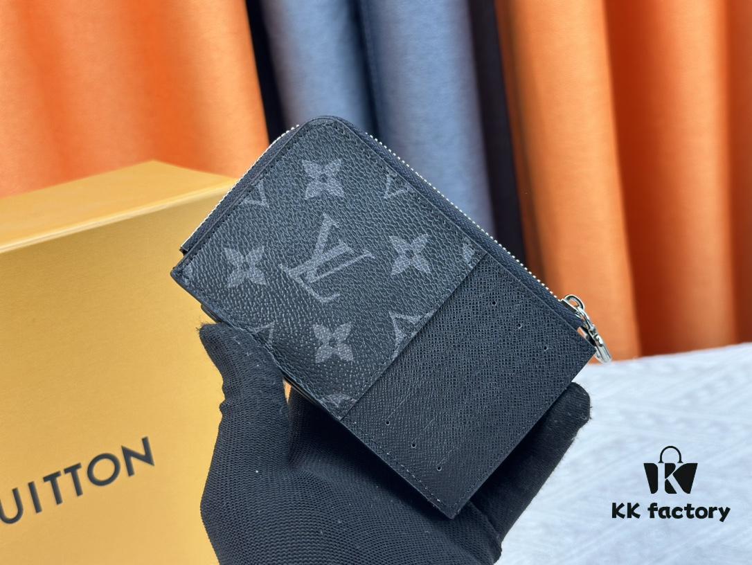 693076ec6e68136f4d9a6646 Top-Grade Original Louis Vuitton Hybrid Wallet in Black Monogram Shadow Leather