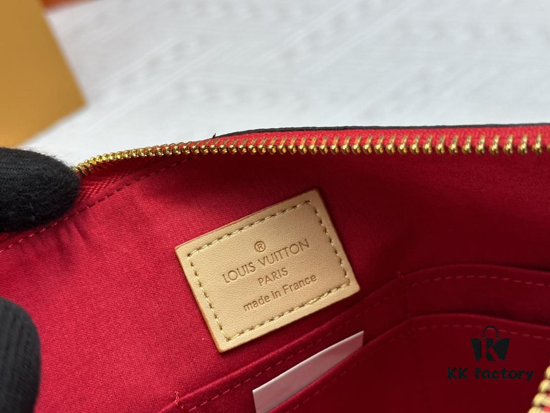 693076ec6e68136f4d9a6647 M60910, Real Item Photography, Exquisitely Crafted Pallas Handbag Combining Classic Monogram Canvas with Vibrant Colors for a Pleasing Effect