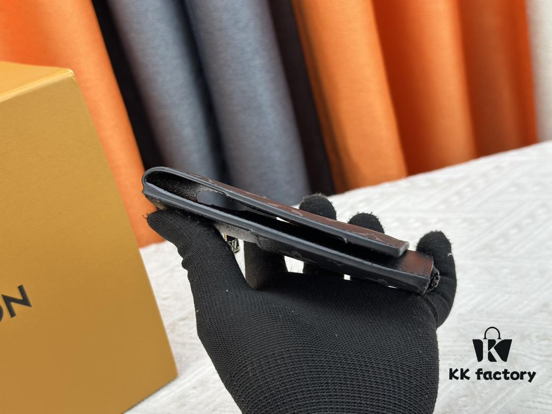 693076ec6e68136f4d9a6649 Top-Grade Original Louis Vuitton Hybrid Wallet in Black Monogram Shadow Leather