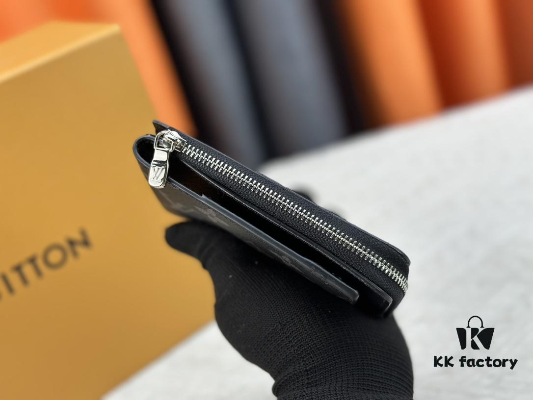 693076ed6e68136f4d9a664c Top-Grade Original Louis Vuitton Hybrid Wallet in Black Monogram Shadow Leather
