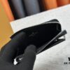 693076ee6e68136f4d9a664d Top-Grade Original Louis Vuitton Hybrid Wallet in Black Monogram Shadow Leather
