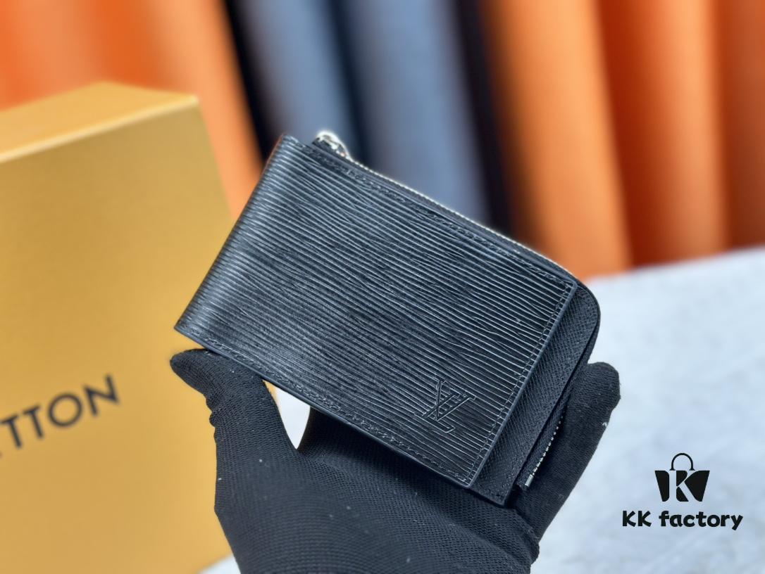 693076f06e68136f4d9a664e Top-Grade Original This New Hybrid Wallet is Crafted from Black Monogram Shadow Leather, Ingeniously Combining a Card Holder with Louis Vuitton's Best-Selling Multiple Wallet