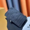 693076f46e68136f4d9a6658 Top-Grade Original Louis Vuitton Hybrid Wallet in Black Monogram Shadow Leather