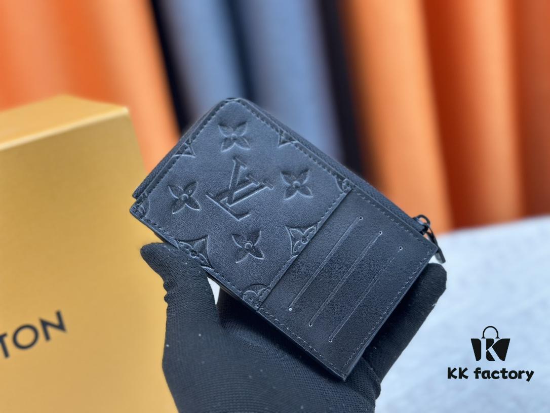 693076f46e68136f4d9a6658 Top-Grade Original Louis Vuitton Hybrid Wallet in Black Monogram Shadow Leather