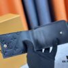 693076f46e68136f4d9a665a Top-Grade Original Louis Vuitton Hybrid Wallet in Black Monogram Shadow Leather